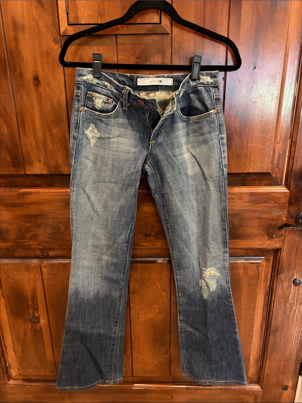 👖 Joe's Jeans Faded Blue Flare Jeans with Distressed Accents